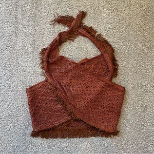 Fringe Wrap Top